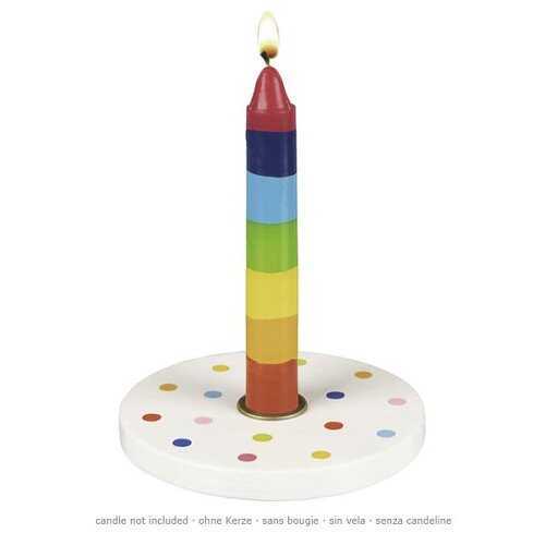 Birthday candle holder confetti - set of 12