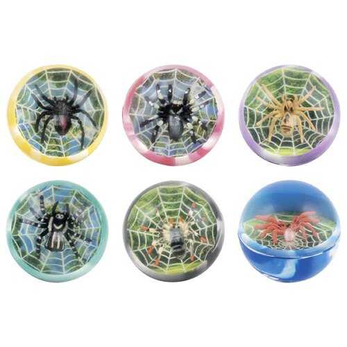 Bouncing ball - 3D spider - set of 12