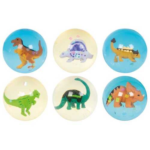 Bouncing ball dinosaur - set of 12