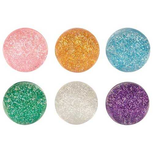 Bouncing ball glitter - set of 12