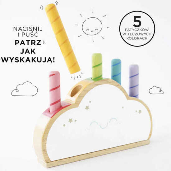 Chmurka z wyskakującymi patyczkami Le Toy Van