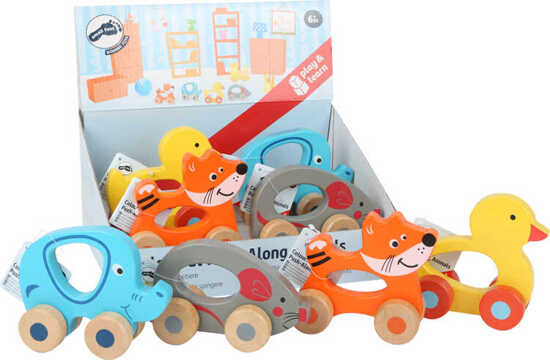 Colourful Push-along Animals Display