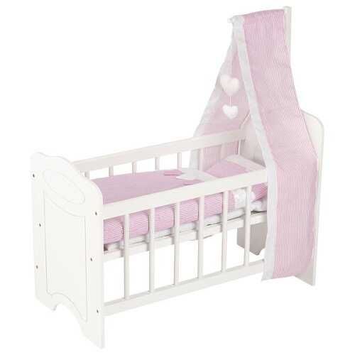 Doll´s bed with bedding and canopy