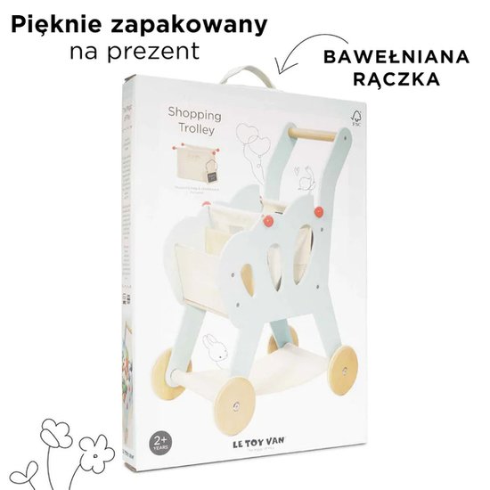 Drewniany koszyk na zakupy dla dzieci Le Toy Van