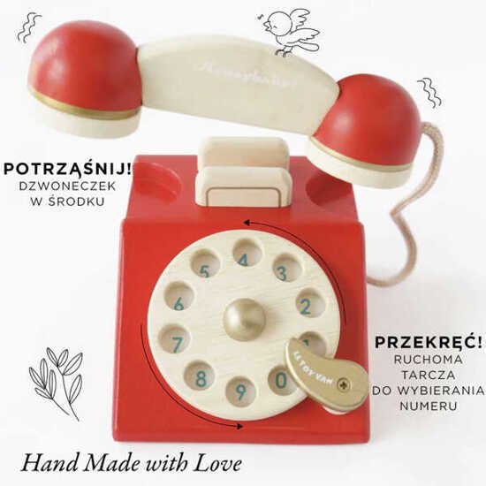 Drewniany telefon Vintage Le Toy Van