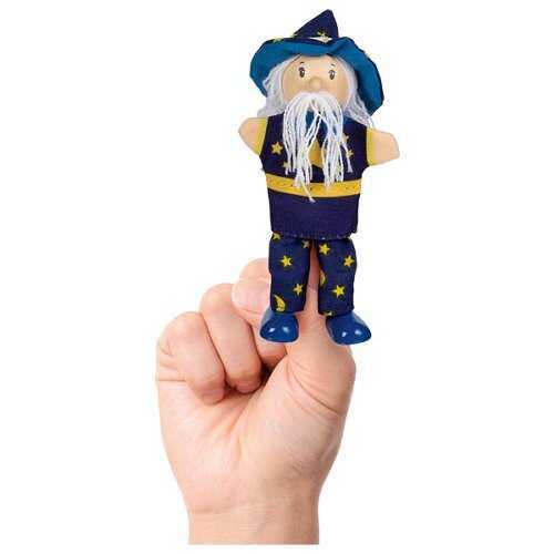 Finger puppet with legs wizard