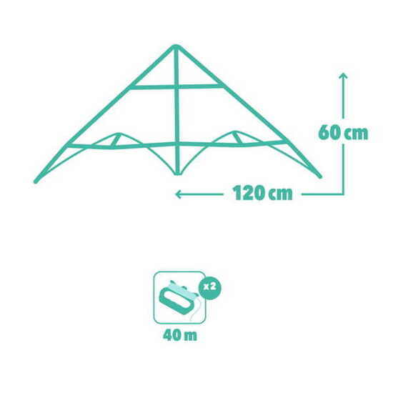 Latawiec ekspert ZIELONE FALE DJ02163