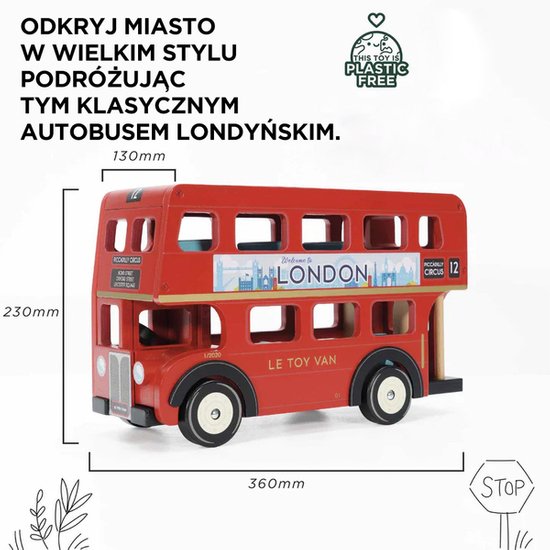 Londyński autobus drewniany  Le Toy Van