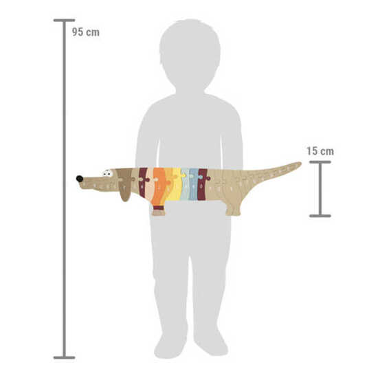 Puzzle / Układanka z literkami - Pies do nauki alfabetu