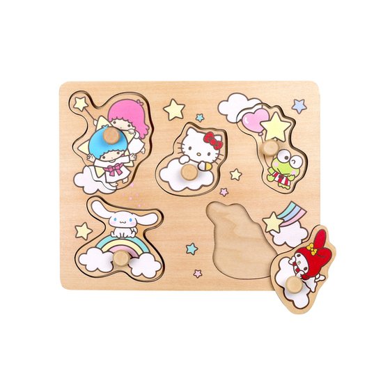 Puzzle z uchwytami Hello Kitty