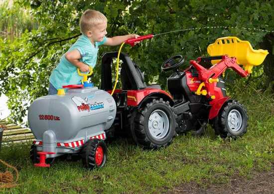 Rolly Toys rollyTrailer Przyczepa cysterna z rozpylaczem i pompka