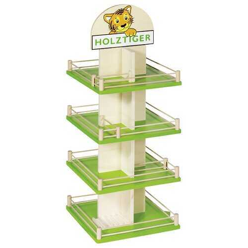 Rotating display for sales, placement for Holztiger products