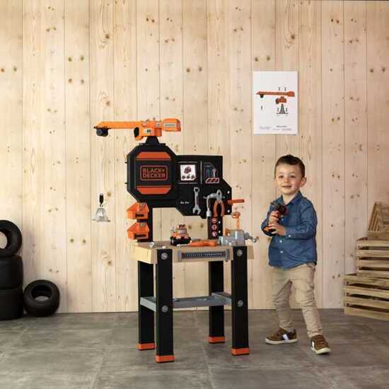 SMOBY Black&Decker Warsztat z dźwigiem + 94 Akcesoria