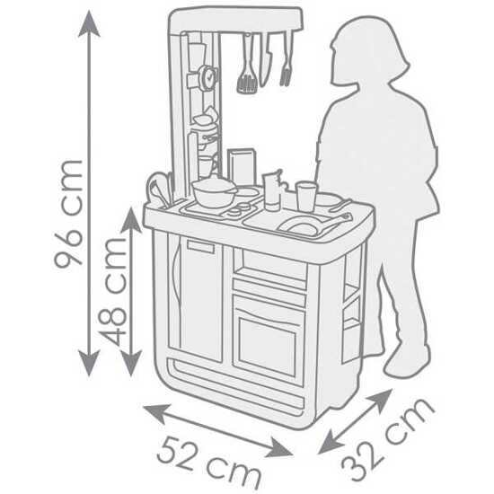 SMOBY Kuchnia Bon Appetit Niebieska Elektroniczna