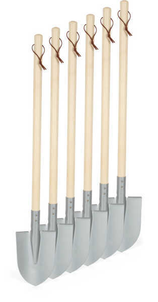 Shovels, set of 6, grey