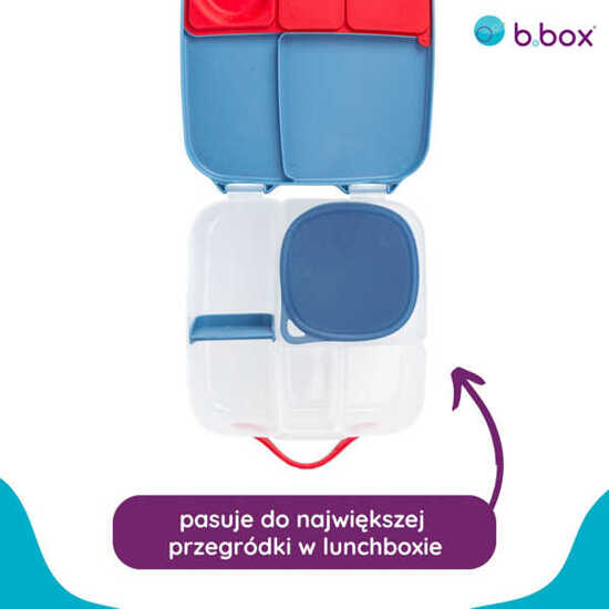 Silikonowy pojemnik z pokrywką do lunchboxa Ocean, b.box