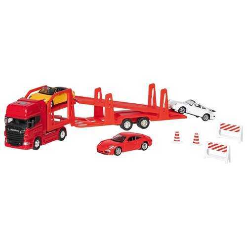 Super Truck car transporter Scania V8, 1:60-64 - set of 3