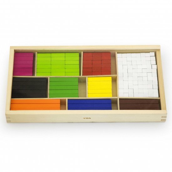 VIGA Drewniane Patyczki Edukacyjne Matematyczne Klocki Cuisenaire'a