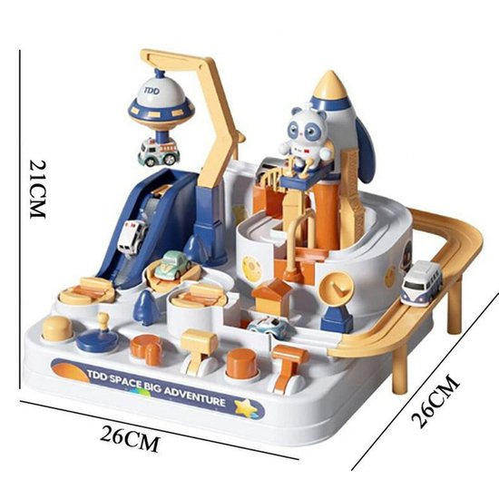 WOOPIE  Interaktywny Tor Samochodowy "Kosmiczna Przygoda Pandy"