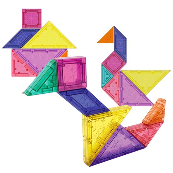 WOOPIE Tangram Klocki Magnetyczne Puzzle 3D