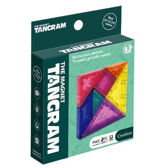 WOOPIE Tangram Klocki Magnetyczne Puzzle 3D