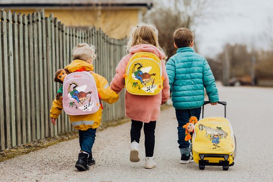 Walizka na kółkach dla dzieci, różowa Pippi