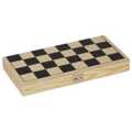 Chess game in plywood cassette