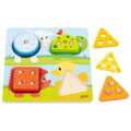 Color and Shape Sorting Board Animals