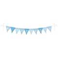 Name bunting, blue, with 10 pennants