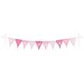 Name bunting, rose, with 10 pennants