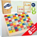 Sudoku gra logiczna dla dzieci, pomoce montessori small foot design - drewniana gra edukacyjna dla 6 latka